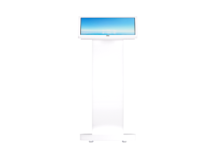 21.5 inch Interactive Digital Signage Touch Screen kiosk with C-shaped Stand